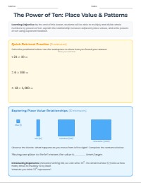 Mastering Place Value and Powers of Ten