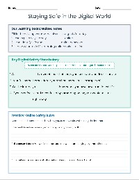Digital Safety Guided Notes
