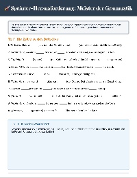 Deutsche Grammatik Wiederholung