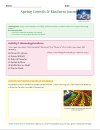 Spring Growth: SEL and Personal Development
