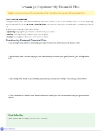 Mastering Personal Finance: A 32-Lesson Curriculum