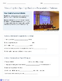 Effective Business Presentation Openings