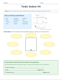 Todo Sobre Mí: Spanish Project