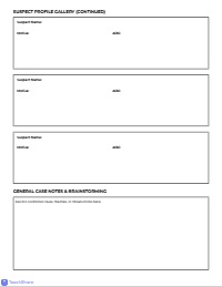 Detective Investigation Case File Organizer