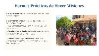 La Iglesia y las Misiones