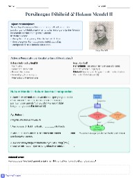 Persilangan Dihibrid Genetika