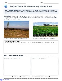 Environmental Change Project Tasks
