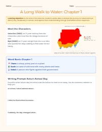 A Long Walk to Water: Guided Study Packet