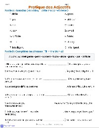 Les Adjectifs Fantastiques: Descriptive French