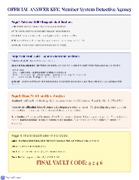 Number System Mystery Quest