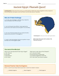 Pharaoh Quest: Ancient Egypt Interactive Challenge