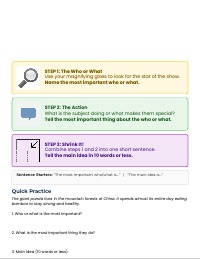 Paragraph Shrinking: A Guide to Main Ideas