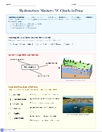 NC Hydrosphere Check-in Review