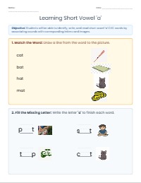Mastering the Short Vowel A Sound