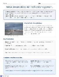 Guided Air Traffic Management Scenario
