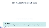 Exploring the Roman Gods Family Tree