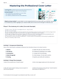 Mastering the Professional Cover Letter