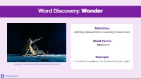 Adventures in New Vocabulary Words