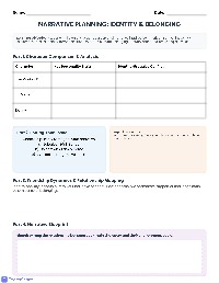 American Born Chinese Narrative Prewriting Organizer