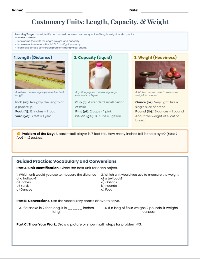Customary Units Practice