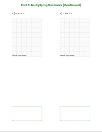 Decimal Operations Mastery Assessment for SPED