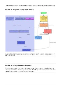 CPU Architecture and Von Neumann Model Mock Exam