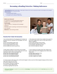Making Inferences Reading Worksheet
