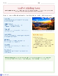 God's Love Daily Affirmations