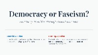 Examining Democracy and Fascism in the US
