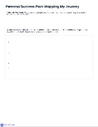 Self-Belief and Goal Setting Worksheet