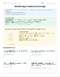 Currency Exchange Math