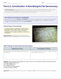 Understanding the United States Constitution: A Foundation