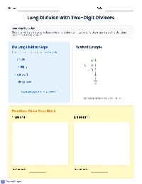 Long Division Practice