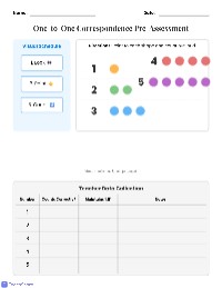 One-to-One Counting Skills Assessment
