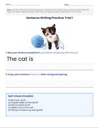 Rajon's Sentence Generation and Writing Practice