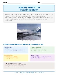January Newsletter: Arctic Unit