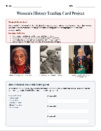 Women's History Trading Cards