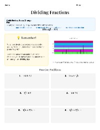 Guide to Dividing Fractions