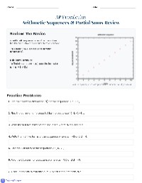 Arithmetic Sequences and Sums