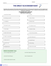 Interactive Classroom Discovery Scavenger Hunt
