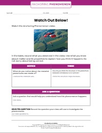 Add in sentence starters to each student response area
