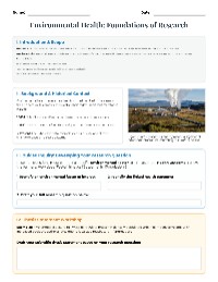 Environmental Health Impact Research
