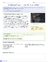 AI vs Traditional Programming