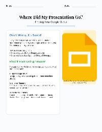 Finding Your Google Slides Presentation