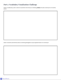 Unit 8 Creative Vocabulary Extra Credit