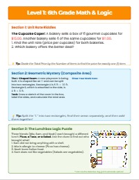 Math Mastery Puzzle Packet