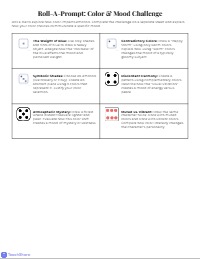 Creative Art Dice Roll Challenges