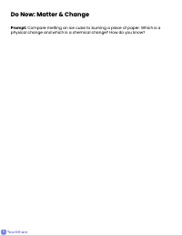 Eighth Grade Science Emergency Sub Plans