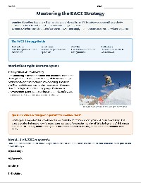 RACE Practice Worksheet