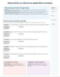 Mastering Observations and Inferences Practice Review